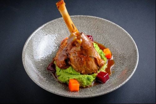 Braised shank of Herdwick lamb